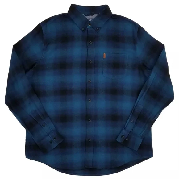 Chaps | Shirts | Nwt Chaps Mens Blue Plaid Long Sleeve Stretch Untucked  Flannel Shirt | Poshmark